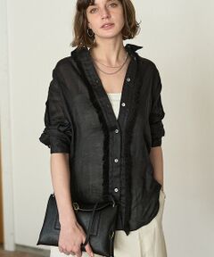 DESIGNWORKS / デザインワークス シャツ・ブラウス | シアーラミーフリンジシャツ【予約】