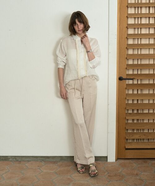 DESIGNWORKS / デザインワークス シャツ・ブラウス | シアーラミーフリンジシャツ【予約】 | 詳細10