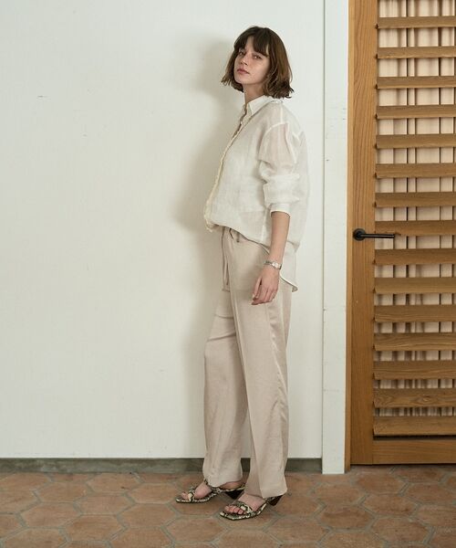 DESIGNWORKS / デザインワークス シャツ・ブラウス | シアーラミーフリンジシャツ【予約】 | 詳細8