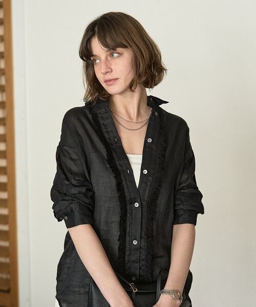 DESIGNWORKS / デザインワークス シャツ・ブラウス | シアーラミーフリンジシャツ【予約】 | 詳細16