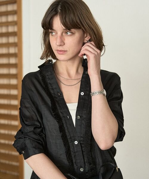 DESIGNWORKS / デザインワークス シャツ・ブラウス | シアーラミーフリンジシャツ【予約】 | 詳細17