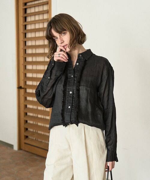 DESIGNWORKS / デザインワークス シャツ・ブラウス | シアーラミーフリンジシャツ【予約】 | 詳細18