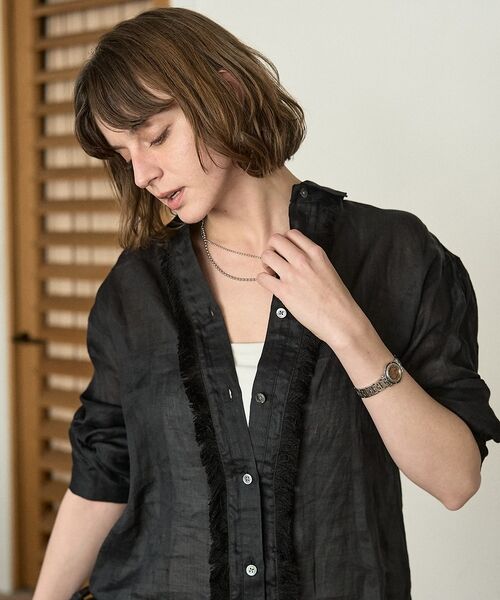 DESIGNWORKS / デザインワークス シャツ・ブラウス | シアーラミーフリンジシャツ【予約】 | 詳細19