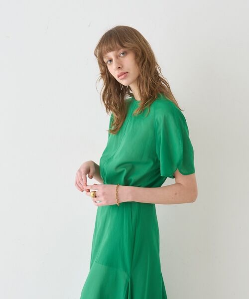 DESIGNWORKS / デザインワークス シャツ・ブラウス | 【セットアップ対応】シアーコットンオーガンジーブラウス【予約】 | 詳細12