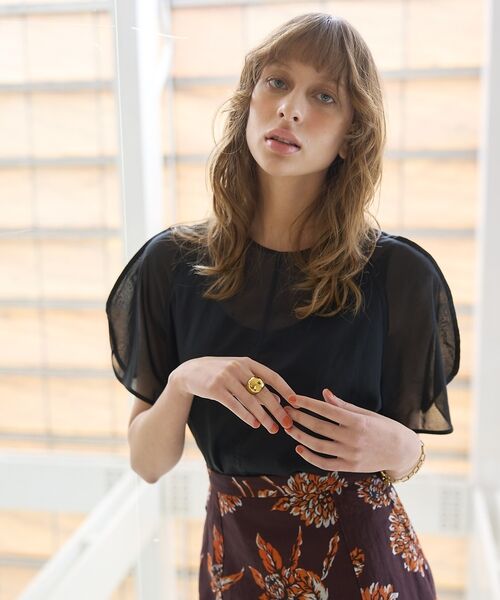 DESIGNWORKS / デザインワークス シャツ・ブラウス | 【セットアップ対応】シアーコットンオーガンジーブラウス【予約】 | 詳細16