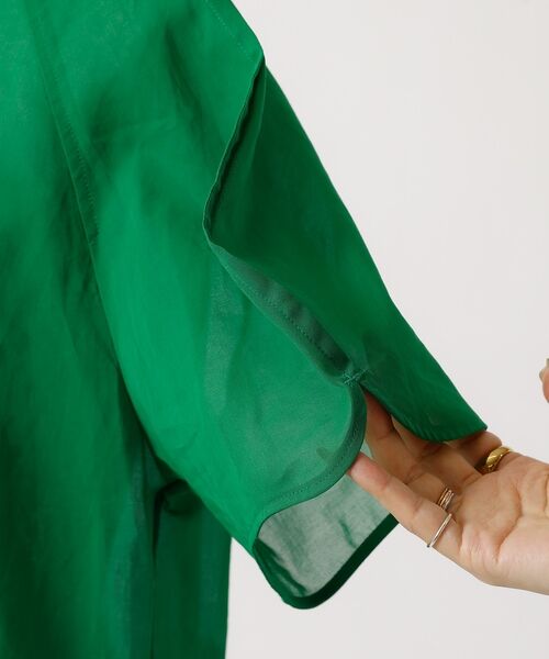 DESIGNWORKS / デザインワークス シャツ・ブラウス | 【セットアップ対応】シアーコットンオーガンジーブラウス【予約】 | 詳細27