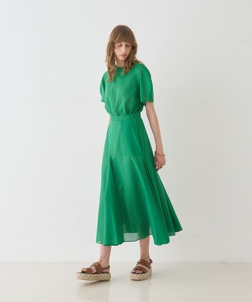 DESIGNWORKS / デザインワークス シャツ・ブラウス | 【セットアップ対応】シアーコットンオーガンジーブラウス【予約】 | 詳細3