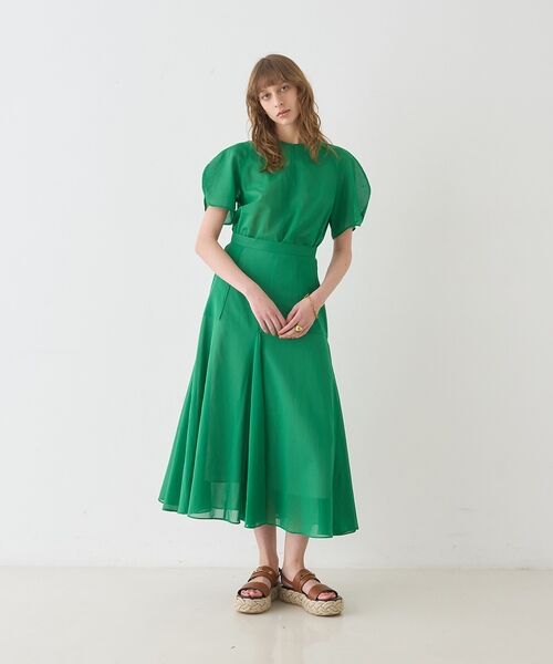 DESIGNWORKS / デザインワークス シャツ・ブラウス | 【セットアップ対応】シアーコットンオーガンジーブラウス【予約】 | 詳細4