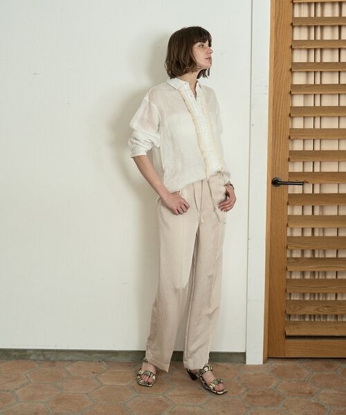 DESIGNWORKS / デザインワークス パンツ | ヴィンテージサテンセンタープレスイージーパンツ【予約】 | 詳細6