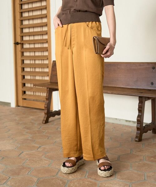 DESIGNWORKS / デザインワークス パンツ | ヴィンテージサテンセンタープレスイージーパンツ【予約】 | 詳細11