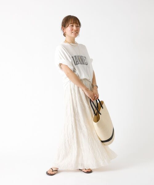 DESIGNWORKS / デザインワークス ロング・マキシ丈スカート | アブストラクトカットジャガードスカート【予約】 | 詳細2