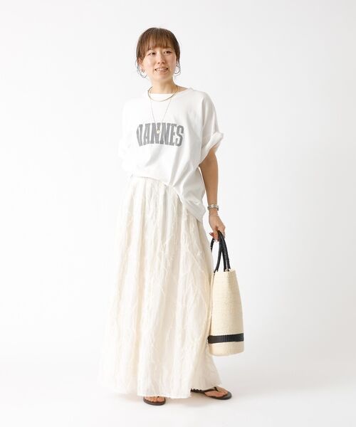 DESIGNWORKS / デザインワークス ロング・マキシ丈スカート | アブストラクトカットジャガードスカート【予約】 | 詳細3