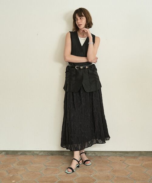 DESIGNWORKS / デザインワークス ロング・マキシ丈スカート | アブストラクトカットジャガードスカート【予約】 | 詳細21