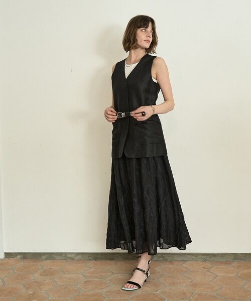 DESIGNWORKS / デザインワークス ロング・マキシ丈スカート | アブストラクトカットジャガードスカート【予約】 | 詳細22