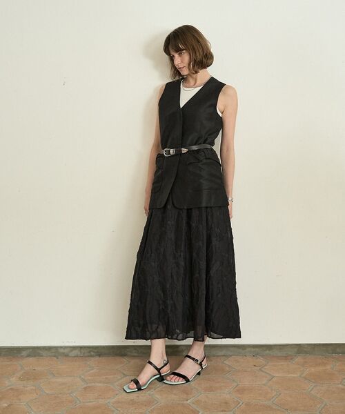 DESIGNWORKS / デザインワークス ロング・マキシ丈スカート | アブストラクトカットジャガードスカート【予約】 | 詳細20