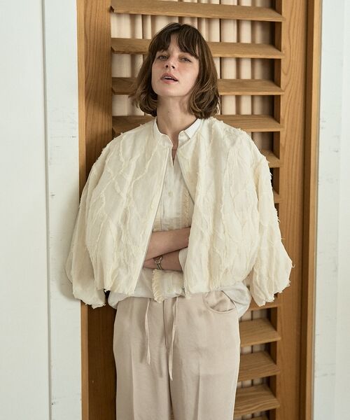 DESIGNWORKS / デザインワークス ブルゾン | アブストラクトカットジャガードブルゾン【予約】 | 詳細1