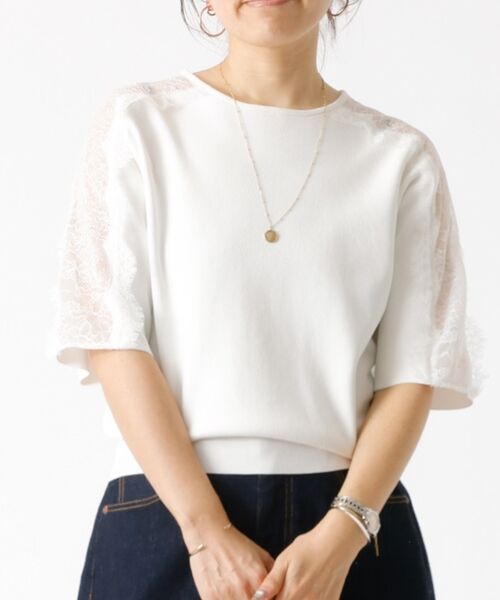 DESIGNWORKS / デザインワークス ニット・セーター | 【セットアップ対応】16ゲージ総針レースプルオーバー【予約】 | 詳細1