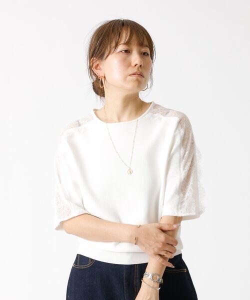 DESIGNWORKS / デザインワークス ニット・セーター | 【セットアップ対応】16ゲージ総針レースプルオーバー【予約】 | 詳細8