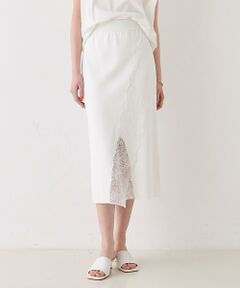 DESIGNWORKS / デザインワークス ミニ・ひざ丈スカート | 【セットアップ対応】16ゲージミラノリブレーススカート【予約】