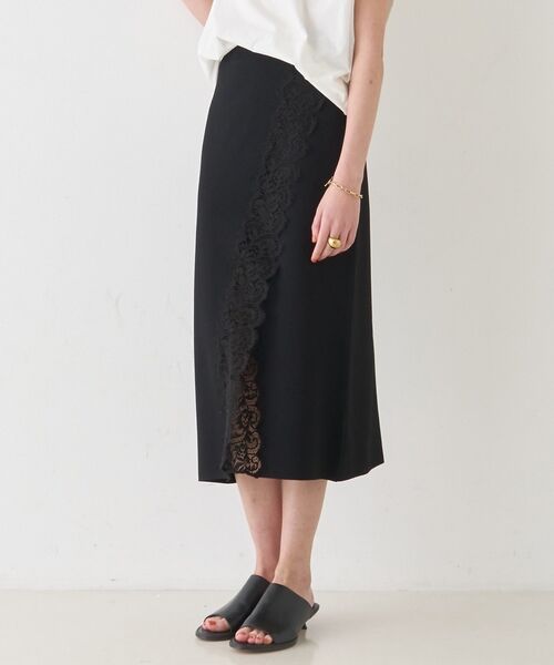 DESIGNWORKS / デザインワークス ミニ・ひざ丈スカート | 【セットアップ対応】16ゲージミラノリブレーススカート【予約】 | 詳細11