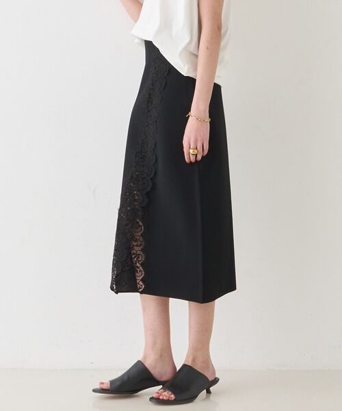 DESIGNWORKS / デザインワークス ミニ・ひざ丈スカート | 【セットアップ対応】16ゲージミラノリブレーススカート【予約】 | 詳細12