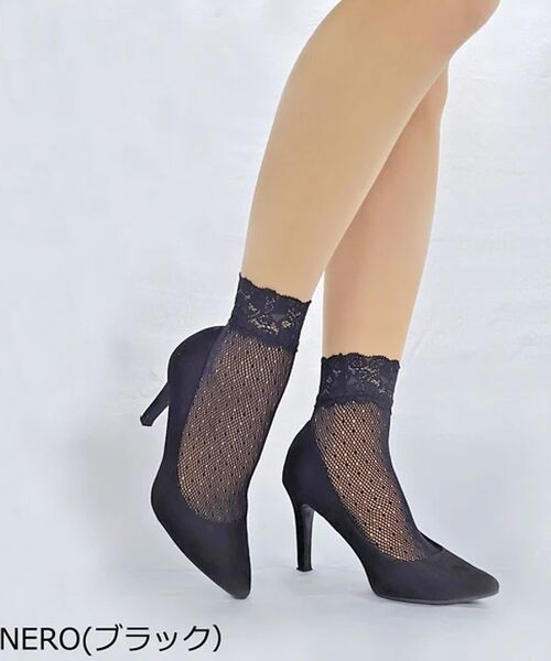 DESIGNWORKS / デザインワークス ソックス | 【Pierre Mantoux /ピエールマントゥー】CALZINO AMBRA（ブラック）