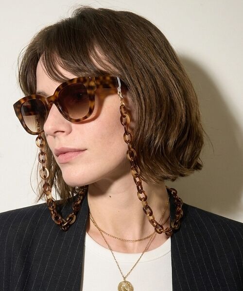 DESIGNWORKS / デザインワークス サングラス・メガネ | 【JIMMY FAIRLY/ジミーフェアリー】DANA　グラスチェーン（ブラウン）