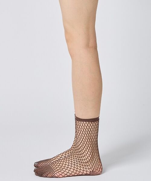 DESIGNWORKS / デザインワークス ソックス | 【babaco/ババコ】 Fishnet Socks　フィッシュネットソックス/（ブラウン）