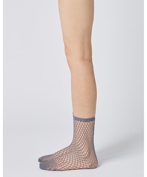 DESIGNWORKS / デザインワークス ソックス | 【babaco/ババコ】 Fishnet Socks　フィッシュネットソックス/（グレー）