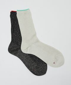 DESIGNWORKS / デザインワークス ソックス | 【babaco/ババコ】2Pairs Words tiptoe glo　2足セッ