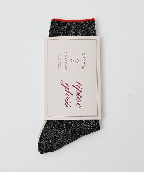 DESIGNWORKS / デザインワークス ソックス | 【babaco/ババコ】2Pairs Words tiptoe glo　2足セッ | 詳細3