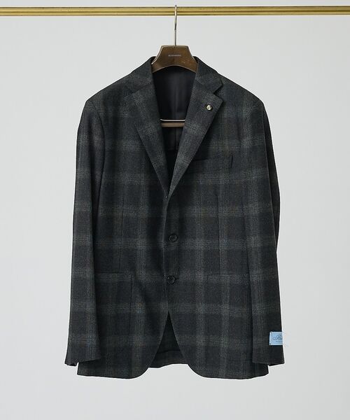 DESIGNWORKS / デザインワークス テーラードジャケット | 【BELVEST/ベルベスト】 ライトウェイト チェック　ジャケット（ブラック系その他1）