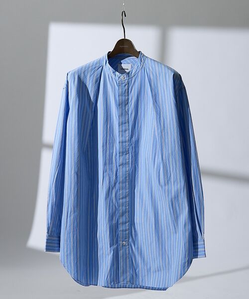DESIGNWORKS / デザインワークス シャツ・ブラウス | 【:Colon/コロン】ストライプ 1プリーツ　シャツ | 詳細1