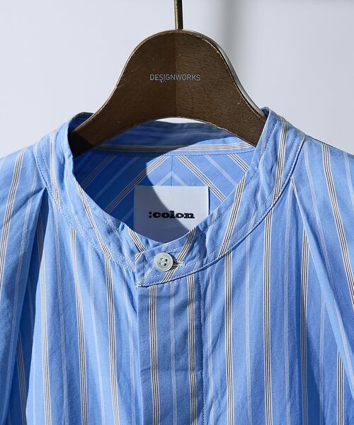 DESIGNWORKS / デザインワークス シャツ・ブラウス | 【:Colon/コロン】ストライプ 1プリーツ　シャツ | 詳細3