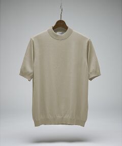 DESIGNWORKS / デザインワークス ニット・セーター | 【Tutto / トゥット】ハイゲージニット モックネック 半袖Tシャツ / H