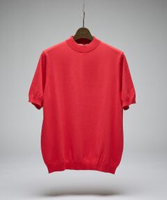 DESIGNWORKS / デザインワークス ニット・セーター | 【Tutto / トゥット】ハイゲージニット モックネック 半袖Tシャツ / H