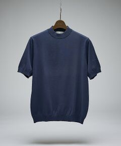 DESIGNWORKS / デザインワークス ニット・セーター | 【Tutto / トゥット】ハイゲージニット モックネック 半袖Tシャツ / H