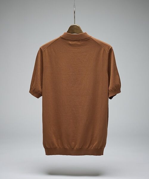 DESIGNWORKS / デザインワークス ニット・セーター | 【Tutto / トゥット】ハイゲージニット モックネック 半袖Tシャツ / H | 詳細10