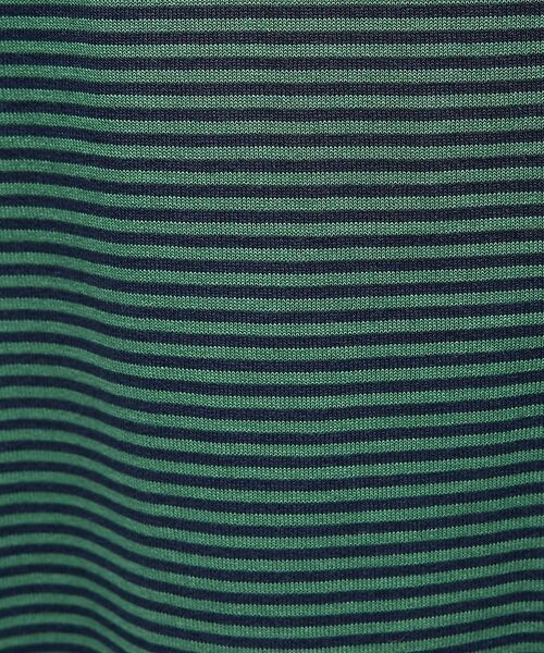 DESIGNWORKS / デザインワークス ポロシャツ | 【Tutto / トゥット】ストライプ ハイゲージ サマーニット クレリックポロ | 詳細2