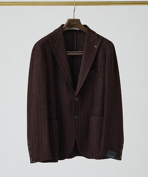 DESIGNWORKS / デザインワークス テーラードジャケット | 【TAGLIATORE/タリアトーレ】ストライプ　ジャケット G-DERRICK（ブラウン系その他1）