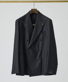 DESIGNWORKS / デザインワークス テーラードジャケット | 【TAGLIATORE/タリアトーレ】ストライプ ダブル ジャケット A-DAR