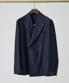 DESIGNWORKS / デザインワークス テーラードジャケット | 【TAGLIATORE/タリアトーレ】ストライプ ダブル ジャケット A-DAR