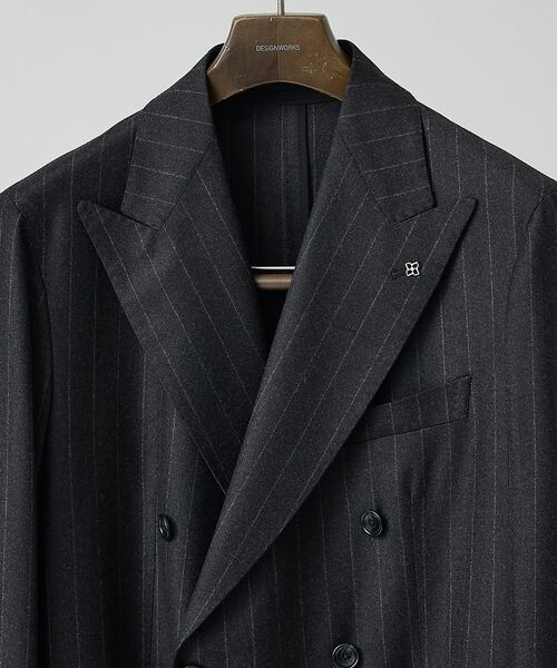 DESIGNWORKS / デザインワークス テーラードジャケット | 【TAGLIATORE/タリアトーレ】ストライプ ダブル ジャケット A-DAR | 詳細3