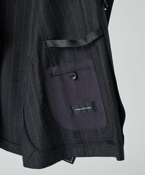 DESIGNWORKS / デザインワークス テーラードジャケット | 【TAGLIATORE/タリアトーレ】ストライプ ダブル ジャケット A-DAR | 詳細9
