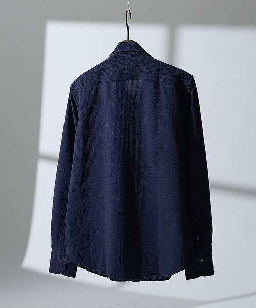 DESIGNWORKS / デザインワークス シャツ・ブラウス | 【DotAir】2WAY サッカー長袖シャツ / 軽量 / 防シワ / 吸水速乾 | 詳細3