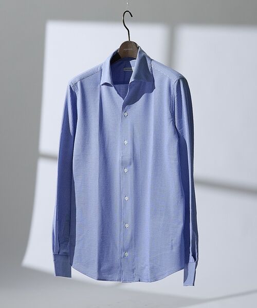 DESIGNWORKS / デザインワークス シャツ・ブラウス | 【DotAir】2WAY サッカー長袖シャツ / 軽量 / 防シワ / 吸水速乾（ストライプ）