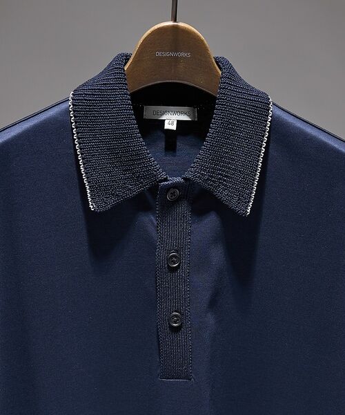 DESIGNWORKS / デザインワークス ポロシャツ | クールスムース ニット襟ポロシャツ【予約】 | 詳細15