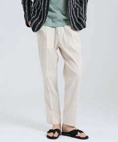 DESIGNWORKS / デザインワークス スラックス・ドレスパンツ | テンセルリネン ワイドテーパード イージーパンツ / ストレッチ / 手洗い可能