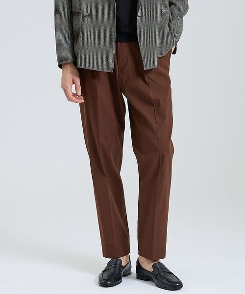 DESIGNWORKS / デザインワークス スラックス・ドレスパンツ | テンセルリネン ワイドテーパード イージーパンツ / ストレッチ / 手洗い可能 | 詳細8