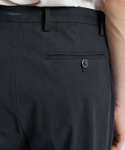 DESIGNWORKS / デザインワークス スラックス・ドレスパンツ | テンセルリネン ワイドテーパード イージーパンツ / ストレッチ / 手洗い可能 | 詳細21